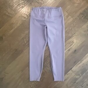 Yogalicious Lux Leggings Large Lilac Purple 25" inseam